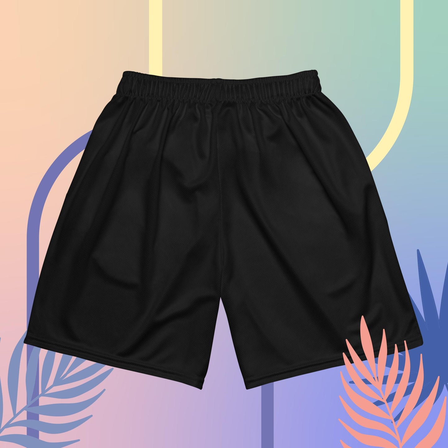 Men's Black Mesh Shorts