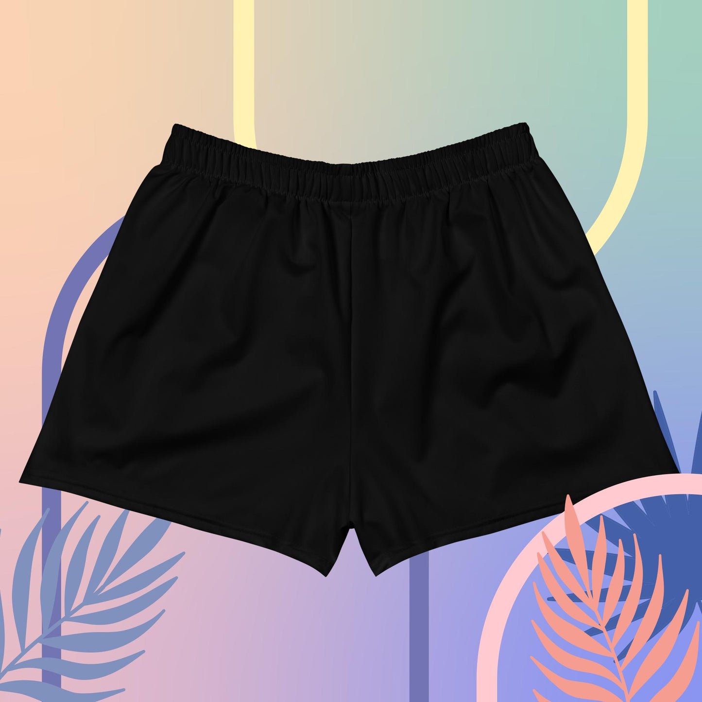 Black Woman's Athletic Shorts
